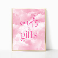 Roze Sprankelende Wolken Kaarten & Geschenken Teke