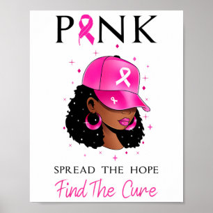 Roze spreid de hoop uit en vindt de zuivere borstk poster
