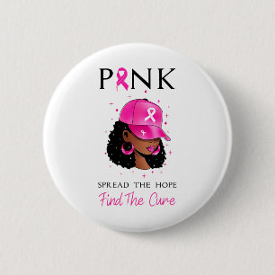 Roze spreid de hoop uit en vindt de zuivere borstk ronde button 5,7 cm