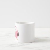 Roze Spring Owl Espresso Kop (Voorkant)