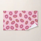 Roze Sprinkle Donut Patroon Bad Handdoek (Handdoek)