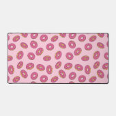 Roze Sprinkle Donut Patroon Bureaumat (Voorkant)