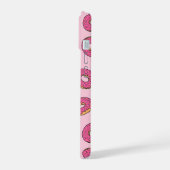 Roze Sprinkle Donut Patroon iPhone 15 Hoesje (Linkerkant)
