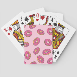 Roze Sprinkle Donut Patroon Pokerkaarten