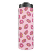 Roze Sprinkle Donut Patroon Thermosbeker (Voorkant)