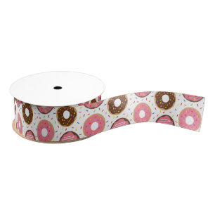 Roze Sprinkles Donuts Grosgrain Lint