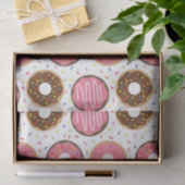 Roze Sprinkles Donuts Tissuepapier (Geschenk)