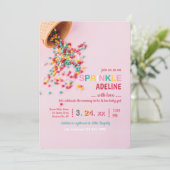 Roze sprinkletschoeisel kaart (Staand voorkant)