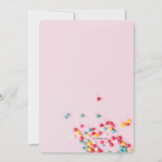 Roze sprinkletschoeisel kaart (Achterkant)