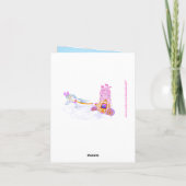 Roze Sprookje Dank Je Kaart 3 (Achterkant)