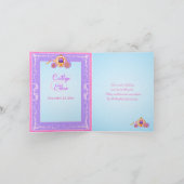 Roze Sprookje Dank Je Kaart 4 (Binnen)