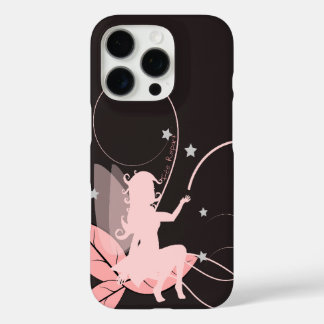 Roze sprookje en sterren iPhone 16 pro hoesje