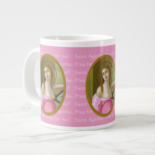 Roze St. Agatha (M 003) 20 oz. Jumbo koffiemok Mok