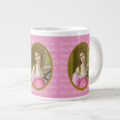 Roze St. Agatha (M 003) 20 oz. Mok Jumbo Coffee (Voorkant rechts)
