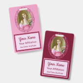 Roze St. Agatha (M 003) Badge 3 (Voor- en achterkant)