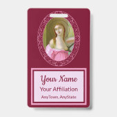 Roze St. Agatha (M 003) Badge 3 (Achterkant)