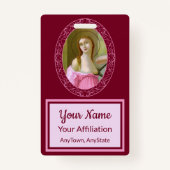 Roze St. Agatha (M 003) Badge 3 (Achterkant)