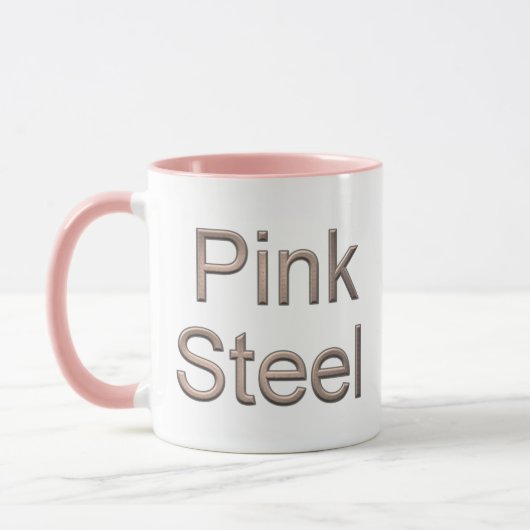 Roze Staal combo mok (Links)