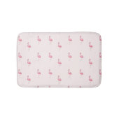 Roze staande flamingo badmat (Voorkant)