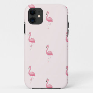 Roze staande flamingo iPhone 11 hoesje