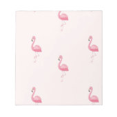 Roze staande flamingo notitieblok (Voorkant)