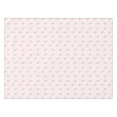 Roze staande flamingo tafelkleed (Voorkant (Horizontaal))