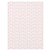 Roze staande flamingo tafelkleed (Voorkant)