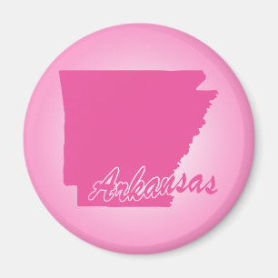 Roze Staat Arkansas Magnet Magneet