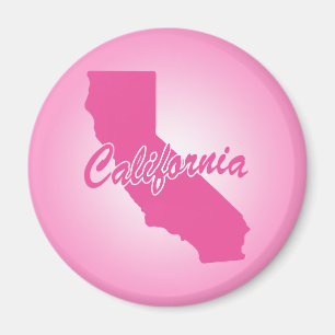Roze staat California Magnet Magneet