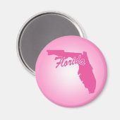 Roze staat Florida Magnet Magneet (Voorkant / Achterkant)