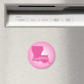 Roze staat Louisiana Magnet Magneet (Insitu (Vaatwasser))
