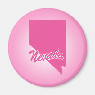 Roze Staat Nevada Magnet Magneet