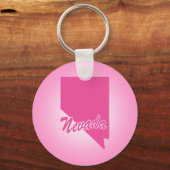 Roze staat Nevada Sleutelhanger (Voorkant)