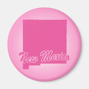 Roze Staat New Mexico Magnet Magneet