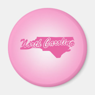 Roze staat North Carolina Magnet Magneet