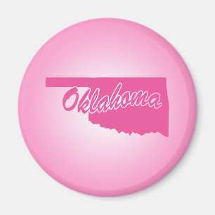 Roze staat Oklahoma Magneet