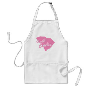 Roze staat South Carolina Adult Schort