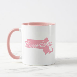 Roze staat van de Mok van de massachusetts vorm