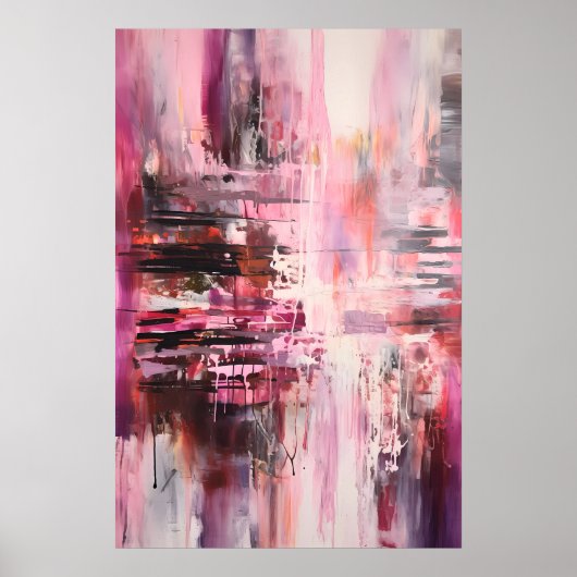 roze stad poster (Voorkant)