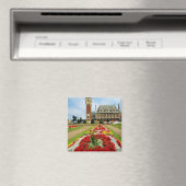 Roze stadhuis, Calais, Frankrijk bloemen Magneet (Insitu (Vaatwasser))