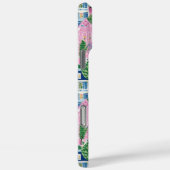  roze stadsgezicht | Bloemenmonogram Initiaal Case-Mate iPhone Case (Achterkant / Rechts)