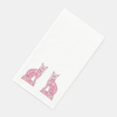 Roze Staffordshire Katten Servet (Hoek)