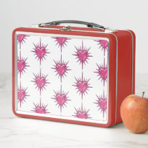 Roze Stakelige Hart Cybersigilism Lunchbox