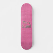 Roze stalen skateboard (Voorkant)