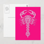 Roze stammenscorpion briefkaart (Voorkant / Achterkant)