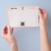 Roze standaard lintje door Kenneth Yoncich Flyer (Hand)