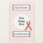 Roze standaard lintje door Kenneth Yoncich Planner (Voorkant)