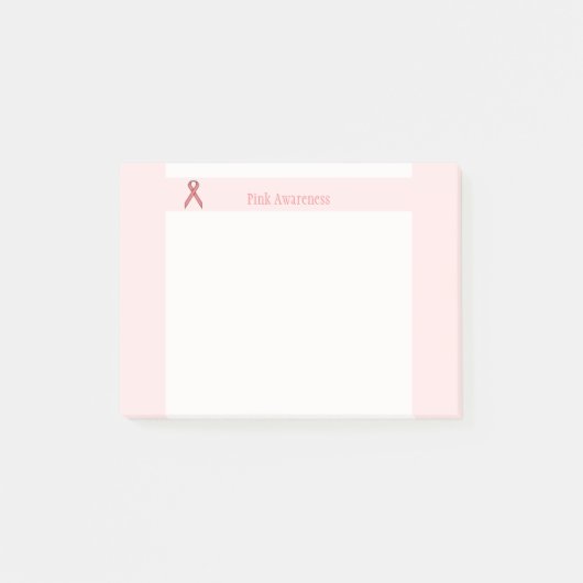 Roze standaard lintje door Kenneth Yoncich Post-it® Notes (Voorkant)
