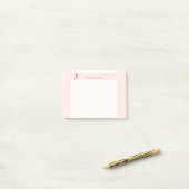 Roze standaard lintje door Kenneth Yoncich Post-it® Notes (Op bureau)