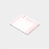 Roze standaard lintje door Kenneth Yoncich Post-it® Notes (Schuin)